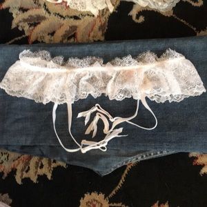 NWT Victoria’s Secret bridal garter xs/s, and m/l
